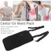 Focket Castor Oil Pack for Liver Detox - Reusable Organic Waist Wrap Elastic Belt - Black - Buy Online on GoSupps.com