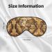 Ancient Map World Globe Print Unisex Sleep Mask | Double-Sided Eye Mask for Sound Sleep & Skin Care - Buy Online on GoSupps.com
