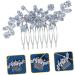 Crystal Side Hair Comb flower girl hair accessories flower girl headpiece hair accessories for prom bridal headpieces for wedding bridal comb light luxury bridesmaid Zircon hairpin - Buy Online on GoSupps.com
