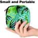 Tropical Leaf Sanitary Napkin Storage Bag - Portable Zippered Pouch for Teen Girls & Women | Ideal Travel Solution - Buy Online on GoSupps.com