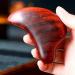 Red Sandalwood Gouache Point Meridian Scrapping Muscle Relaxing Wooden Massager Acupuncture Physical Therapy 1Pcs