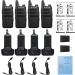 Retevis RT22 2 Way Radio 4 Pack - Long Range Rechargeable Walkie Talkie for Adults - Handsfree Portable Communication Device for Commercial, Cruises, Hunting, Hiking - Black - Buy Online on GoSupps.com