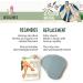 Decolores | Gant pilatoire corps naturel | bleu | Gants pour liminer les poils et les cellules mortes laissant votre peau totalement douce et parfaite | Kit de base 15 - Buy Online on GoSupps.com