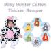 COOKY.D Baby Animal Hooded Winter Romper | Newborn 3-36 Months | Thicken Outfits Outerwear Jumpsuit | 18-24 Months Cow - Buy Online on GoSupps.com