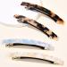 FSMILING long Skinny Barrettes Hair Clips Large Automatic Hair Barrettes Clips Tortoise Shell Hair Slides For Women Girls 4 Packs Color D - Buy Online on GoSupps.com