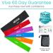 Vive Loop Bands Set (6 Pack) - Multi-Resistance Elastic Bands for Home & Gym Workouts Physical Therapy Yoga & Pilates - Perfect for Toning Hips Butt Arms & Legs - Buy Online on GoSupps.com