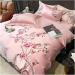 Precision Brocade Egyptian Cotton Luxury Chinese Style Flower Embroidery Bedding Set Silky Duvet Cover Bed Sheet Pillowcase Soft (B 4Pcs) - Buy Online on GoSupps.com