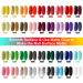 39 Pcs Gel Nail Polish Set - 36 Colors UV LED Soak Off Nail Gel Kit with Glossy & Matte Top Coat - Popular Nail Art Colors - Buy Online on GoSupps.com