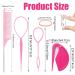 2000 Mini Hair Ties for Girls - Colorful Elastic Hair Bands with Cutter & Pink Tail Comb - Perfect for Easy Styling! - Buy Online on GoSupps.com