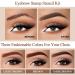 FFSTA Brow Stamp Stencil Kit - 13 Piece Set in Dark Brown - Buy Online on GoSupps.com