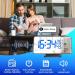 TAKRINK Alarm Clock Digital Radio Alarm Clock with 4 Levels Screen Brightness Projection Alarm Clock with Temperature Alarm Clock with Projection Dual Alarm Type-C Charger 180° Projector Projection - Buy Online on GoSupps.com