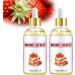 Body Juice Oil, 120 ml Body Oil for Women, Body Oil. (2 x Strawberry)