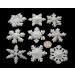 9 x Edible 3D Extra Large Snowflakes 20 colours toppers decorations cake (White) - Buy Online on GoSupps.com