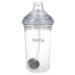 Nuby Tritan No-Spill Trainer Cup with Silicone Spout & 360 Weighted Straw with Hygienic Cover Gray 5 Inch (Pack of 1)