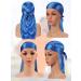 Geyoga 18 Pieces Silky Durags - Long Tail Headwrap for Men and Women - Wide Strap Satin Cap (Mixed Color) - Buy Online on GoSupps.com