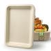 50 Pack 14 Inch Disposable Food Trays Heavy Duty Large Paper Plates Compostable Platters Plates Eco-Friendly for Crawfish Crab Lobster Seafood BBQ Cookies Boil Party Supplies - Beige