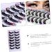 FOMIYES 7 Pairs False Lashes Fake Eyelashes Color Lashes Cosplay Lashes Colored Lash Extensions Eyelashes with Color Colored Eyelashes Lash Clusters Fake Lashes Dense Chemical Fiber Extend - Buy Online on GoSupps.com
