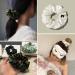 LILYSILK Silk Hair Scrunchies for Frizz Prevention 100% Mulberry Silk Hair Ties for Breakage Prevention Elastic ponytail Holders(Dark Olive+Ivory) - Buy Online on GoSupps.com