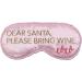 Christmas Themed Light Blocking Sleep Eye Mask (Dear Santa Please Bring Wine) - Buy Online on GoSupps.com