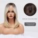 Bestung Ombre Blonde Layered Synthetic Wig with Dark Roots - Natural Looking Wig for Women at Parties (Shoulder Length) - Buy Online on GoSupps.com