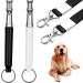 2 pieces of dog whistle dog whistle to stop the bark neighboring dog adjustable ultrasound quiet dog whistle professional recall dog training pipe with lanyard