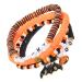 COHEALI 1 Set Bracelets Aesthetic Halloween Bead Bracelets Elastic Bracelet Charm Bracelets Decorative Beaded Bracelet Beads Bracelet for Women Wrist Decor Miss Polymer Clay Letter Jewelry