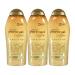 OGX Smoothing + Coconut Coffee Exfoliating Body Scrub with Arabica Coffee & Coconut Oil Moisturizing Body Wash for Dry Skin Free of Paraben With Sulfate-Free Surfactants 19.5 Fl Oz (3 Series Pack)