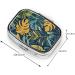 Tropical Leaves Pill Box | Portable Square Travel Case for Purse | 2.2x1.6in | Stylish & Functional - Buy Online on GoSupps.com
