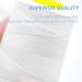 White Polyester Serger Thread - 4 Cones, 3000 Yards Each - All-Purpose Sewing Thread - Buy Online on GoSupps.com