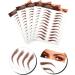 WOONEKY 5 Sheets Eyebrow Stickers Simulation Eyebrow Authentic Eyebrow Fake Eyebrows Eyebrow Waterproof - Buy Online on GoSupps.com