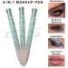 Eyeliner 4 In 1 Makeup Pen Multifunctional Makeup Pen With Eyeliner Lip Liner Eyebrow Pencil And Highlighter Portable Travel Easy-To-Apply Makeup Pencil - Buy Online on GoSupps.com
