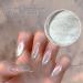 Mirror Effect Chrome Powder Chrome Nail Art Powder Fine Powder Safe Lasting for Home Use for Nail Technician - Buy Online on GoSupps.com