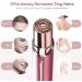 Pain-Free USB Hair Remover for Women - Waterproof Razor with LED Light for Fine Hair & Peach Fuzz - Rose Madder - Buy Online on GoSupps.com