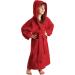 Arus Children's Hooded Bathrobe - 100% Cotton Terry (380 g/m ) | Eco-Tex Certified | Long & Stylish for Boys & Girls - Available in Red & More Colors - Buy Online on GoSupps.com