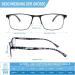 Skyway Progressive Multifocal Anti-Blue Light Reading Glasses for Men & Women - Stylish Light Frame with Spring Hinges - Buy Online on GoSupps.com