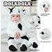 Doladola Baby Hooded Cow Romper | Newborn Loungewear 12-18 Months - Buy Online on GoSupps.com