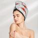 Super Absorbent Koi Fish Coral Velvet Microfiber Hair Towel Wrap for Women - Quick Dry Hair Cap for Long Curly & Thick Hair - Buy Online on GoSupps.com