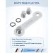 uueeGo Aluminum Boat Drain Plug Wrench | Patented Design | Fits 1/2 inch NPT Plug | Includes 3 Spare Brass Plugs | Silver - Buy Online on GoSupps.com