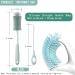 Bailinks Silicone bottle brush Straw Cleaner Brush Cleaning Brush KIt Silicane Cleaner Combo with Long Handle for Cleaning Baby Bottle Straw 2 pieces (blue) - Buy Online on GoSupps.com