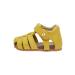 Falcotto Alby-Closed Toe Fisherman Leather Sandals 3 UK Child Yellow