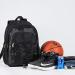 Heavy Duty Mesh Backpack - Semi-Transparent College Student Bookbag with Bungee and Padded Straps for Commuting, Swimming, Beach & Outdoor Sports - Black - Buy Online on GoSupps.com