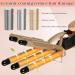 5 Barrel Curling Iron Wand - Ceramic Tourmaline Fast Heating Adjustable Temperature Portable Hair Waver Crimper (Champagne) - Perfect for International Shipping - Buy Online on GoSupps.com