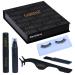 Gabeena Fake Eyelash Extension Kit - False Eyelashes with Glue Applicator Tool & Brush Come in a Box Reusable Waterproof & Trimmable Lashes Extension Kit for Beginners