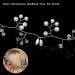 Wedding Hair Accessories for Women Pearl Rhinestone Headband Vine for Bridesmaid Flowergirls Prom Party Long Handmade Wedding Hair Vine Bride Headband (20 inches 50cm Silver) - Buy Online on GoSupps.com