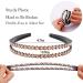ZOCONE Wave Rhinestone Headbands 5pcs - Crystal Hair Loop Non-slip Hairbands for Women Girls - Buy Online on GoSupps.com