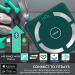 Guina Bluetooth Body Fat Weight Scale - Smart Digital Bathroom Scales with Free App for Body Composition Analysis (Green) - Buy Online on GoSupps.com