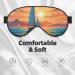 Soft Ocean Sailing Printed Eye Mask - Adjustable Breathable Double-Sided Light Blocking for Sleep | International Shipping - Buy Online on GoSupps.com