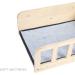 Yiotl Wall Mounted Wood Cat Shelf Bed with Two Bowls - Indoor Cat Feeder Shelf & Playing Platform | Cat Perch Bed with Mat - Buy Online on GoSupps.com