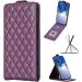 Luxury Purple iPhone X/XS Case | Leather Wallet Flip Cover with Card Compartment & Magnetic Closure - Buy Online on GoSupps.com