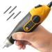 UTOOL Engraver Pen with Letter/Number Stencil  24W Handheld Etching Tool for Wood Metal Glass Engraving with 4 Replaceable Tungsten Carbide Steel Bits